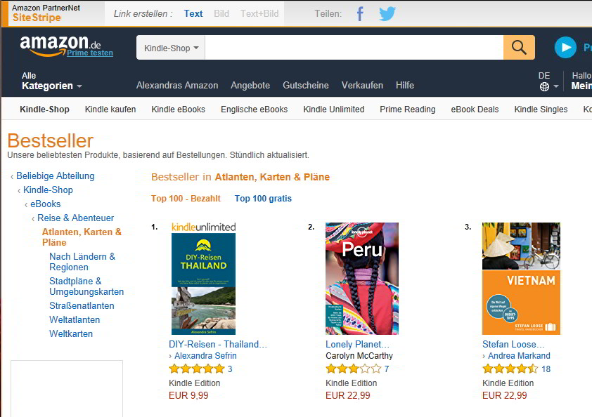 Amazon Bestseller Rang 1